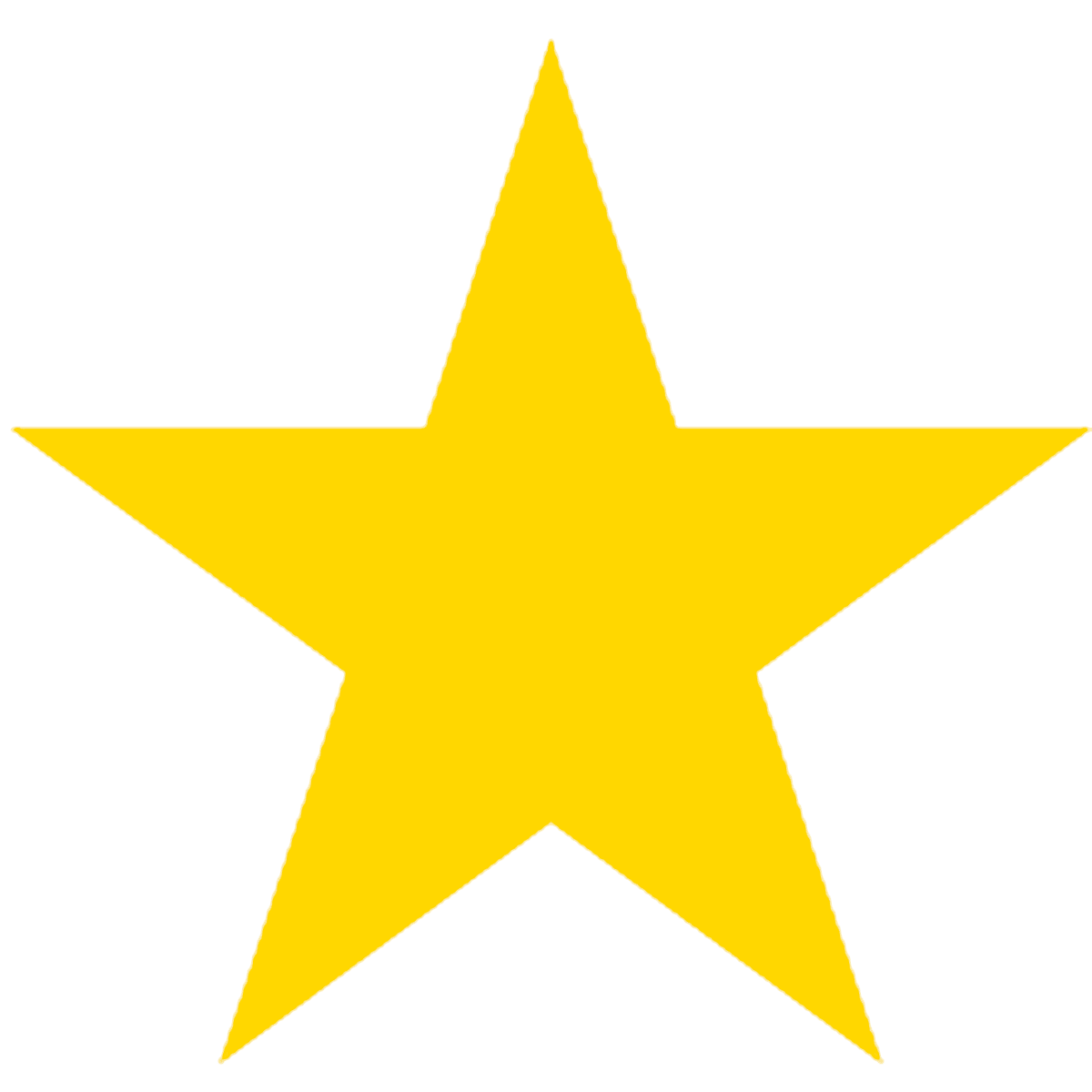 A yellow star is shown on the green background.