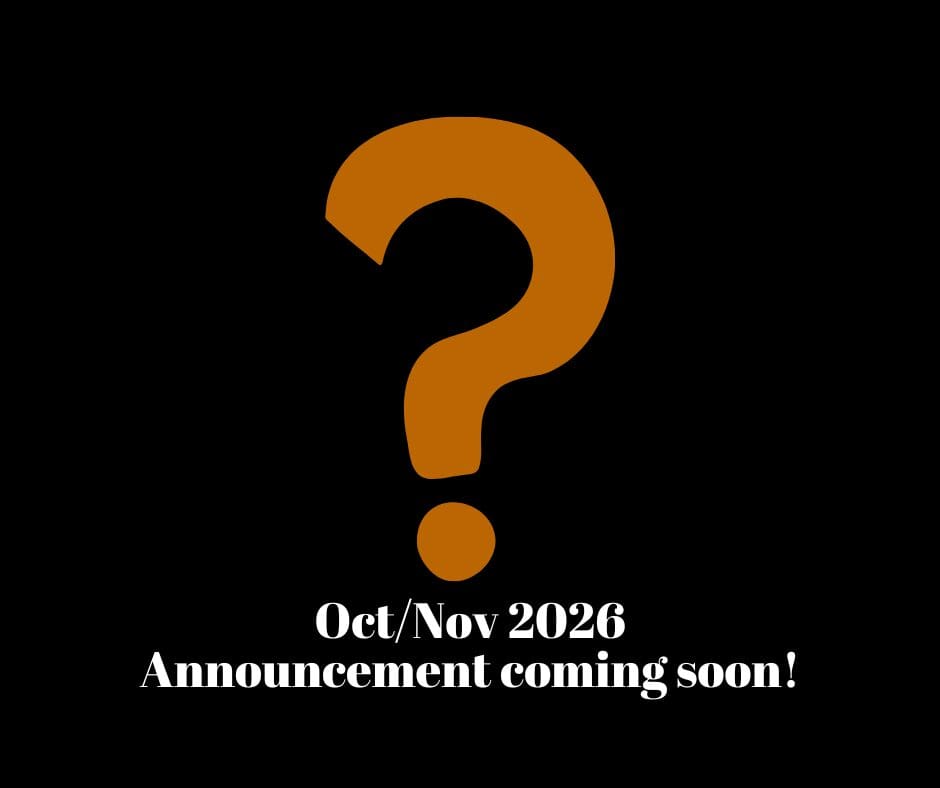 August 2026 show announcing soon!